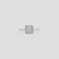 1.5 Ct. Lab Grown Diamond Princess Cut Halo Ring (VS-EF)