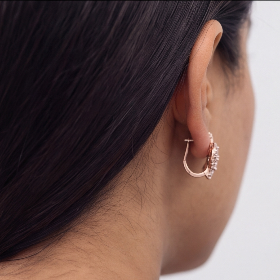 1 Ct. Multi Cut Lab Grown Diamond Cluster Earrings (VS-EF)