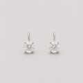 3 Ct. Round Cut Lab Grown Diamond Dangle Earrings (VS-EF)