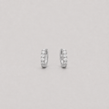 Lab Grown Diamond Round Cut 0.35 Ct. Hoop Earrings (VS-EF)