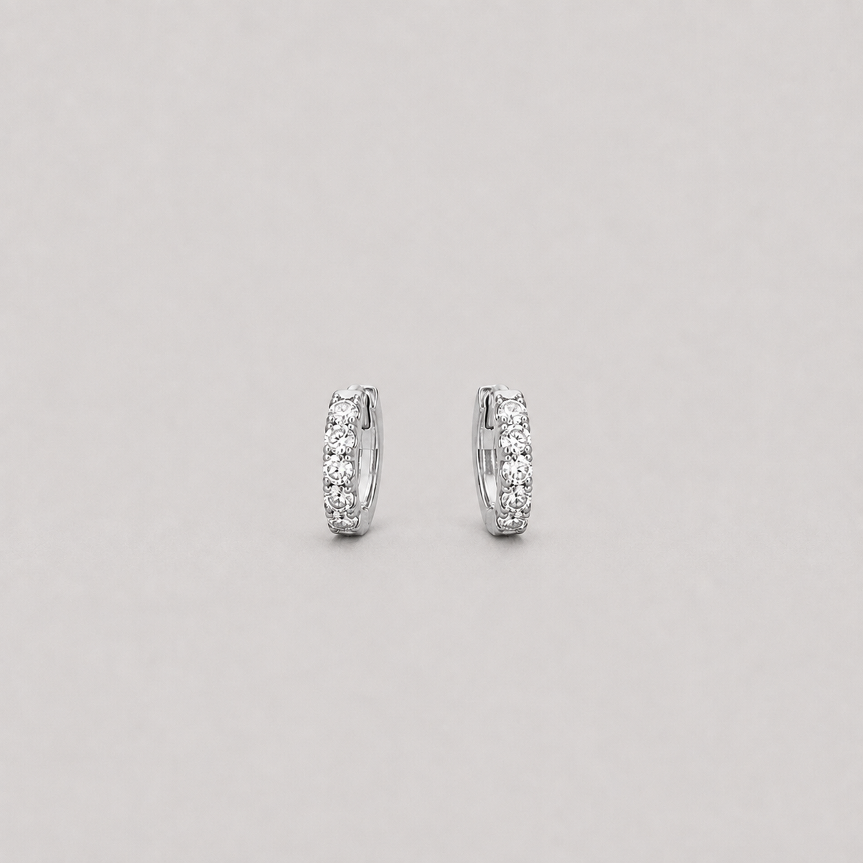 Lab Grown Diamond Round Cut 0.35 Ct. Hoop Earrings (VS-EF)