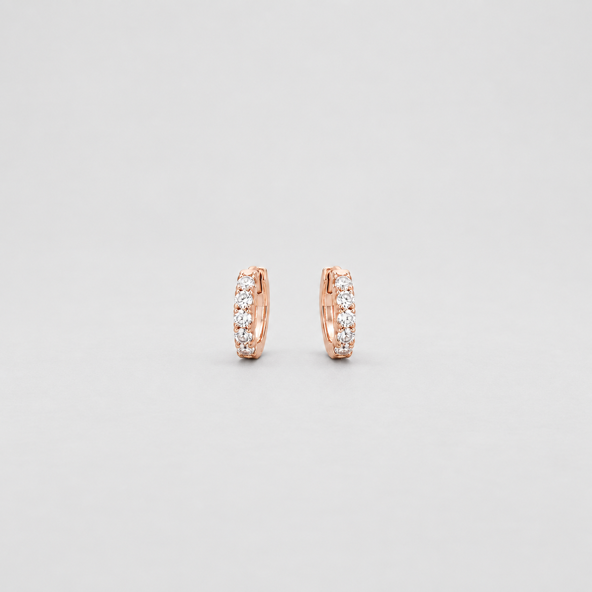 Lab Grown Diamond Round Cut 0.50 Ct. Hoop Earrings (EF/VVS-VS)