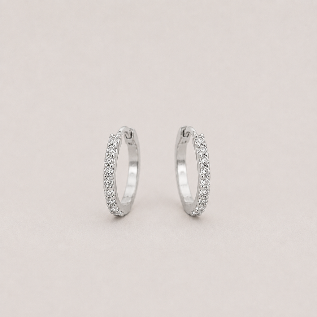 Lab Grown Diamond Round Cut 0.40 Ct. Hoop Earrings (VS-EF)