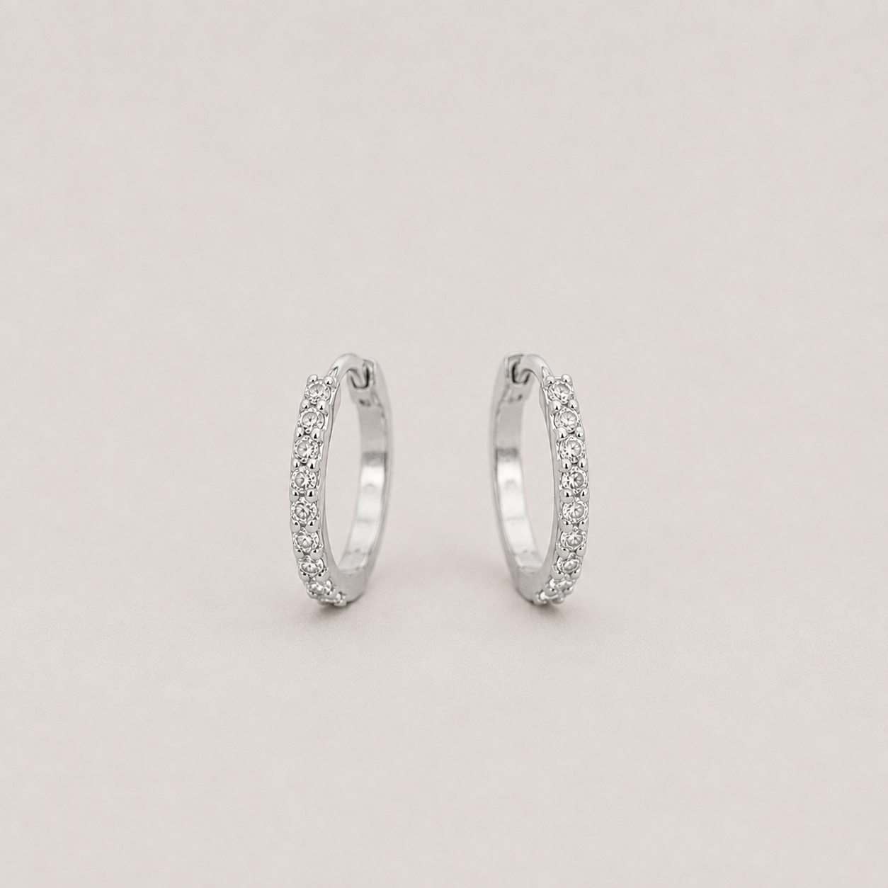 Lab Grown Diamond Round Cut 0.40 Ct. Hoop Earrings (VS-EF)