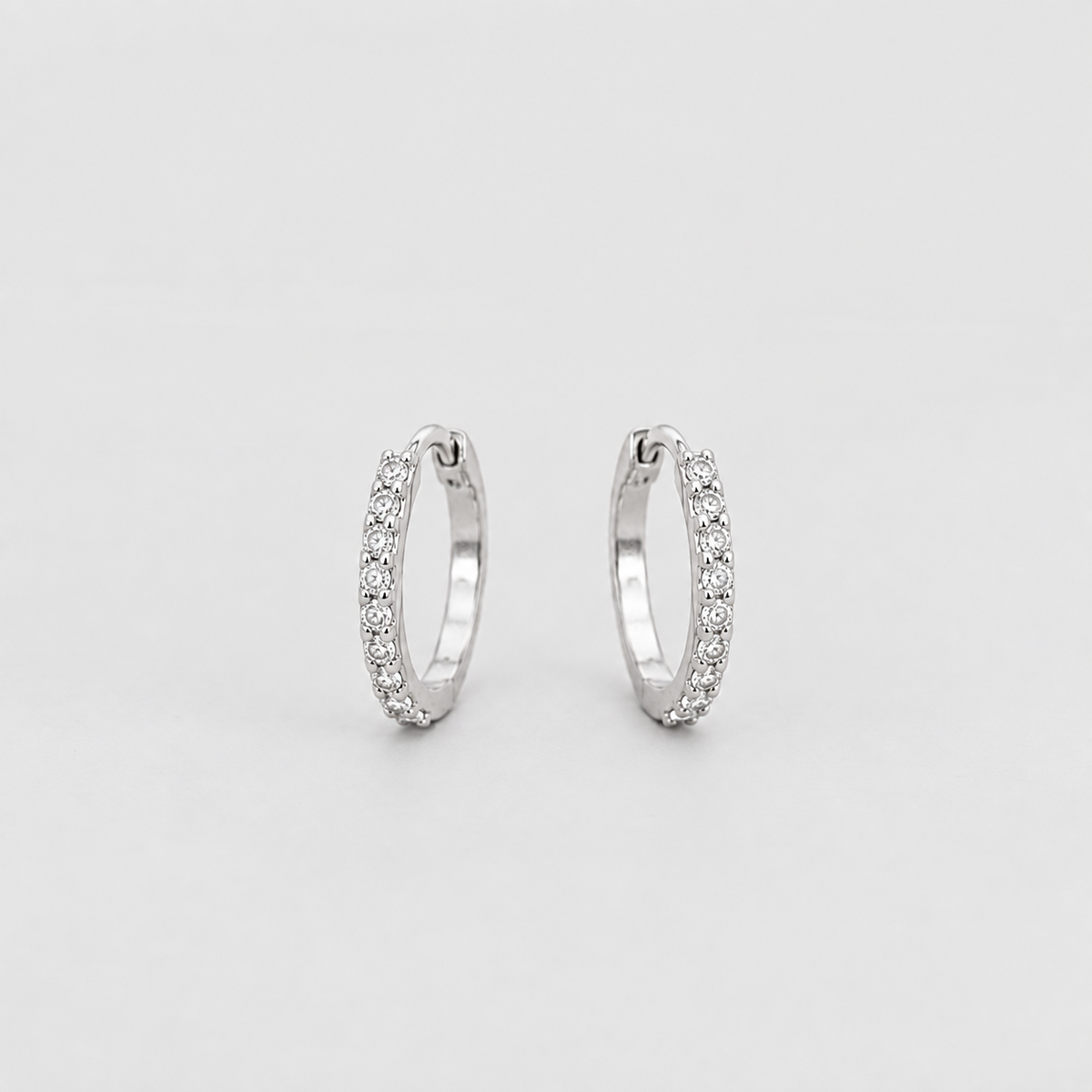 Lab Grown Diamond Round Cut 0.50 Ct. Hoop Earrings (EF/VVS-VS)