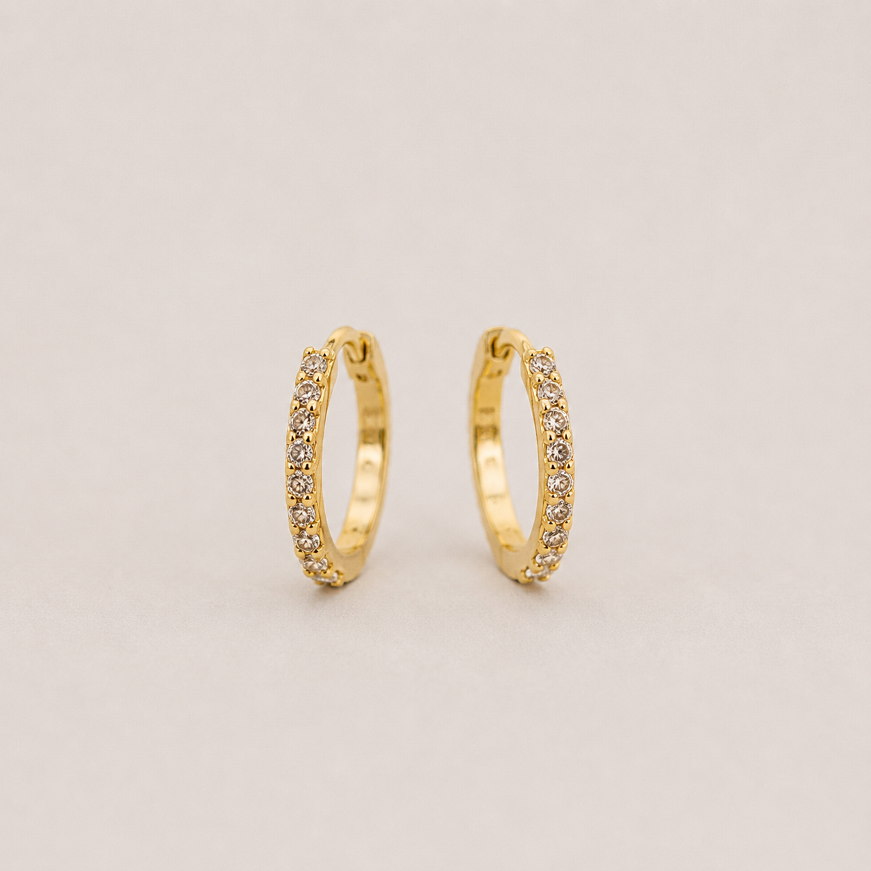 Lab Grown Diamond Round Cut 0.40 Ct. Hoop Earrings (VS-EF)