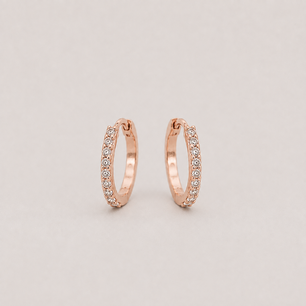 Lab Grown Diamond Round Cut 0.40 Ct. Hoop Earrings (VS-EF)