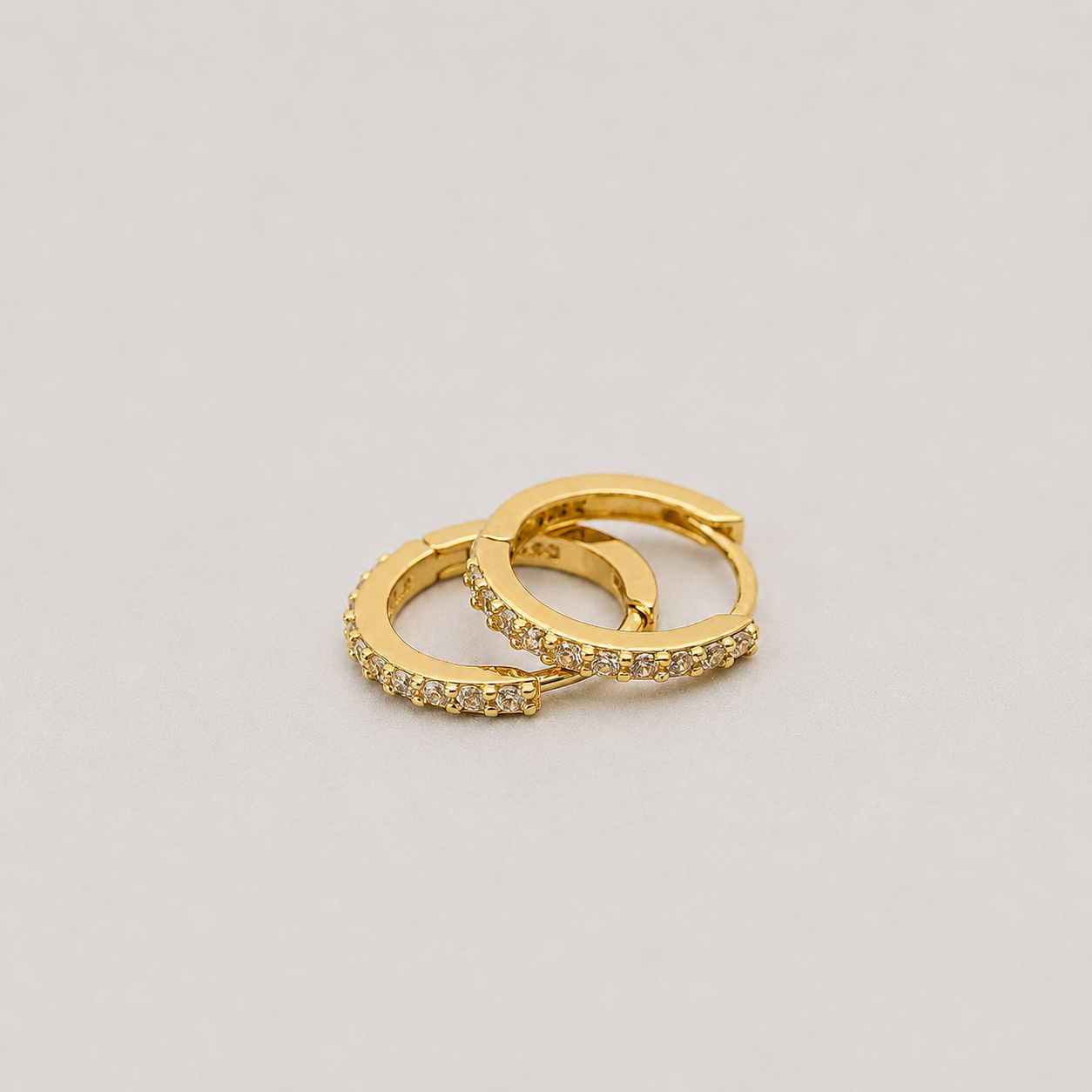 Lab Grown Diamond Round Cut 0.40 Ct. Hoop Earrings (VS-EF)
