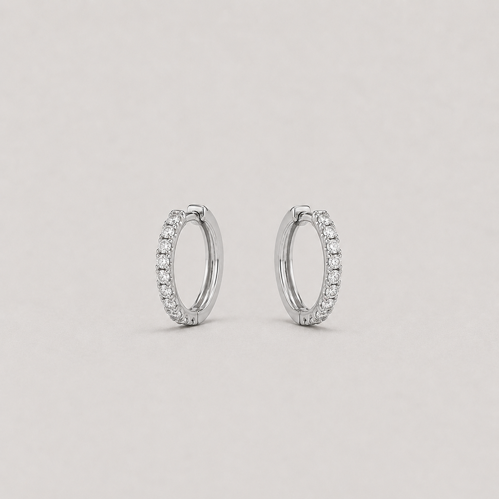 Round Cut Lab Grown Diamond Hoop Earrings 0.30 Ct. (VS-EF)