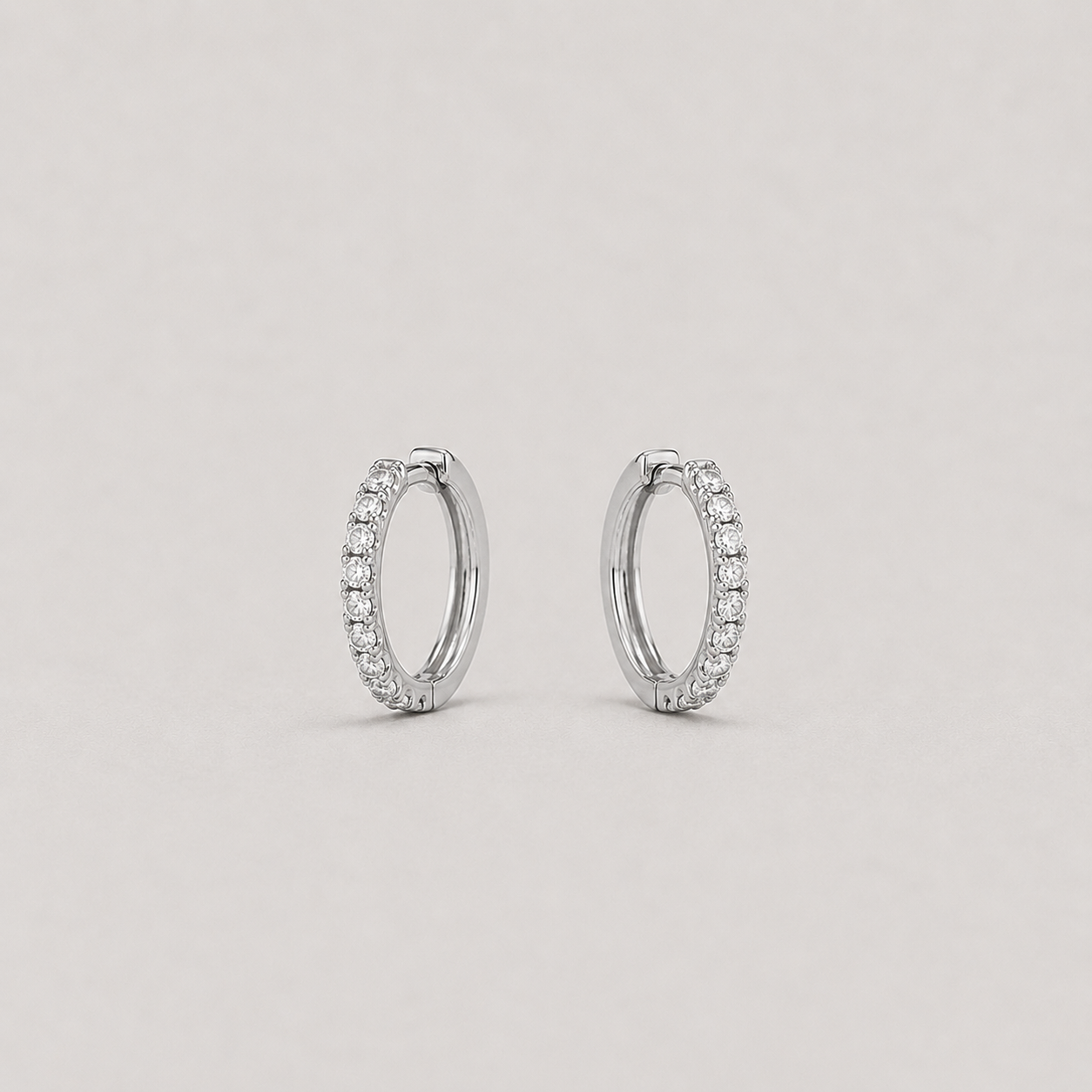 Round Cut Lab Grown Diamond Hoop Earrings 0.30 Ct. (VS-EF)