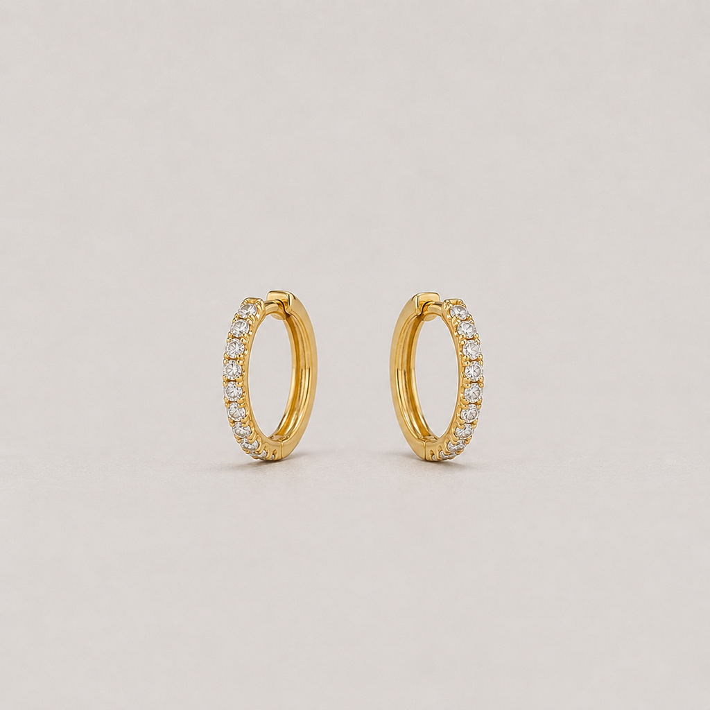 Round Cut Lab Grown Diamond Hoop Earrings 0.30 Ct. (VS-EF)