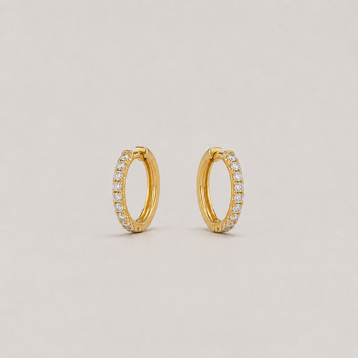 Round Cut Lab Grown Diamond Hoop Earrings 0.30 Ct. (VS-EF)