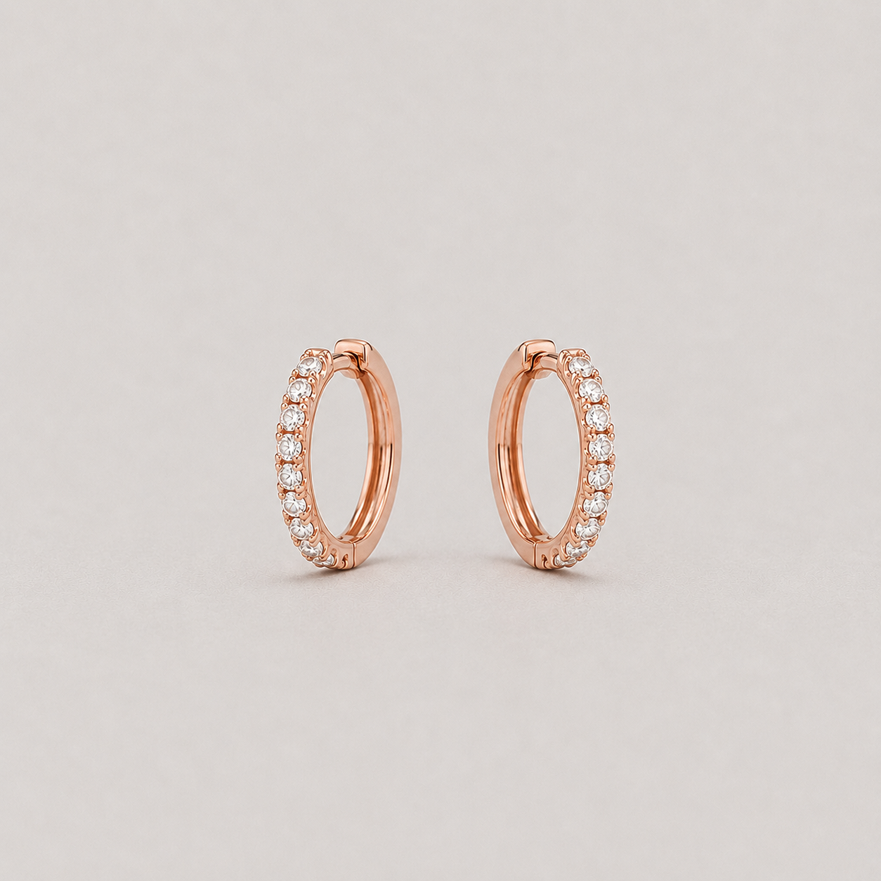 Round Cut Lab Grown Diamond Hoop Earrings 0.30 Ct. (VS-EF)