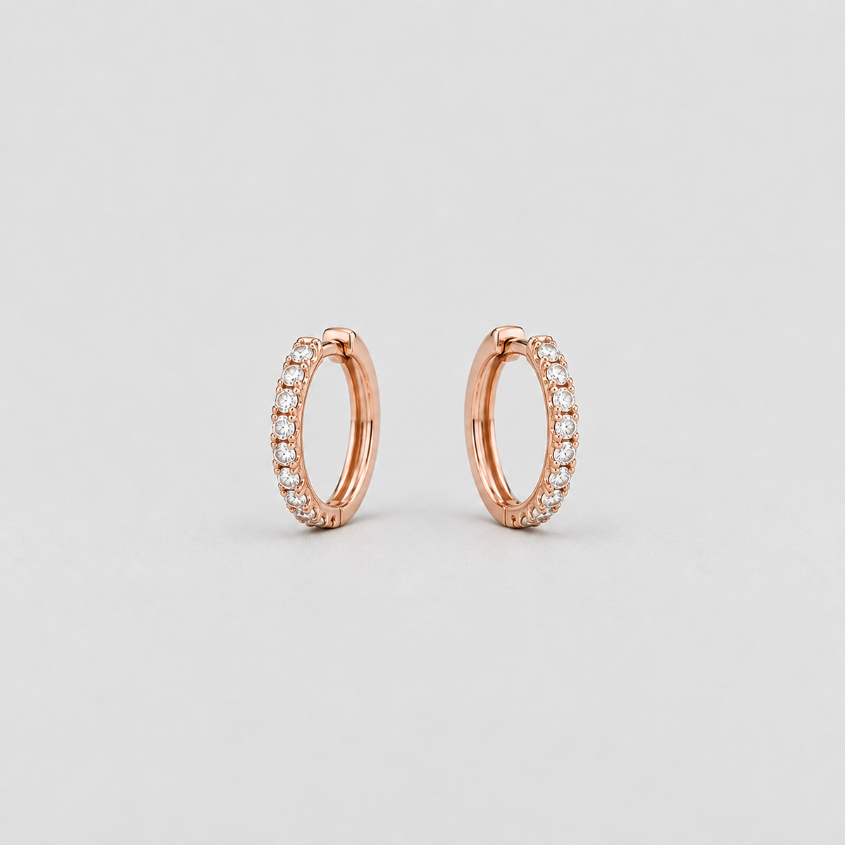 Round Cut Lab Grown Diamond Hoop Earrings 0.30 Ct. (EF/VVS-VS)