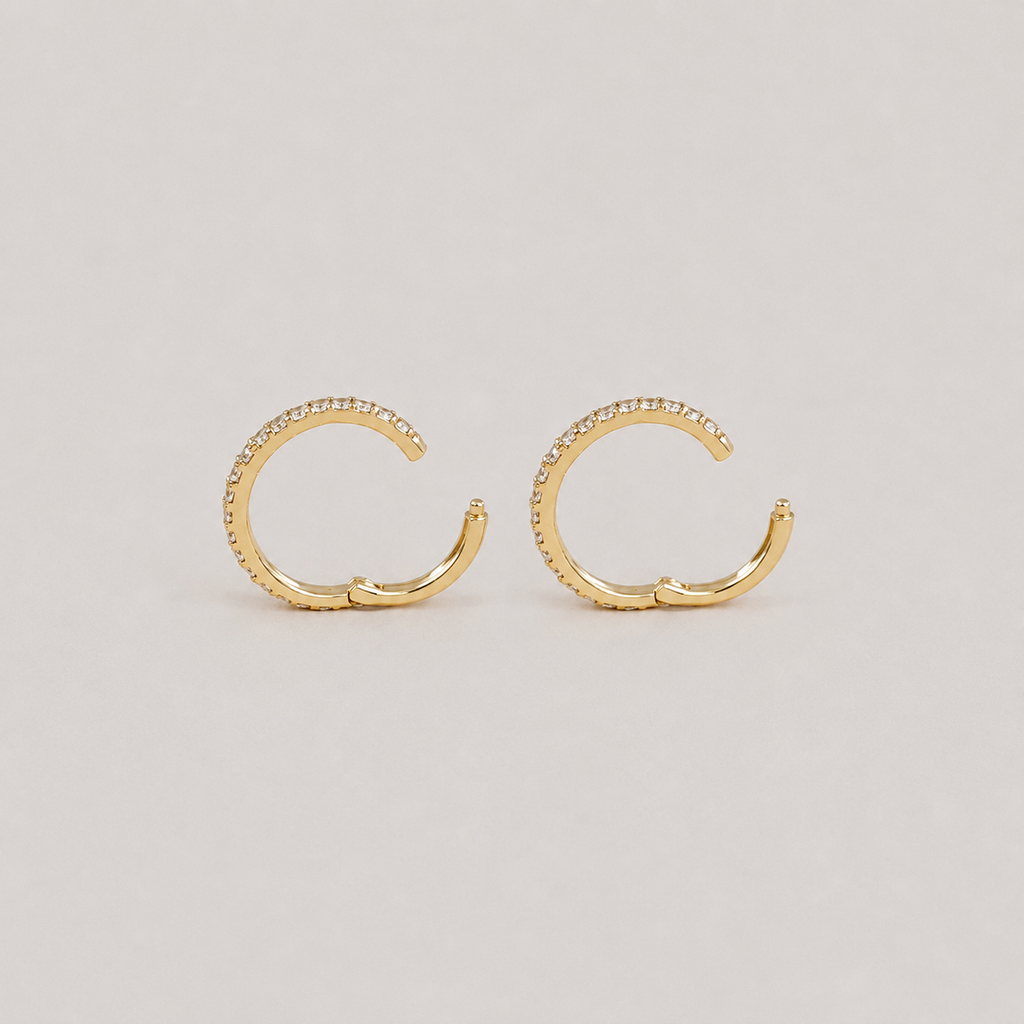 Round Cut Lab Grown Diamond Hoop Earrings 0.30 Ct. (VS-EF)