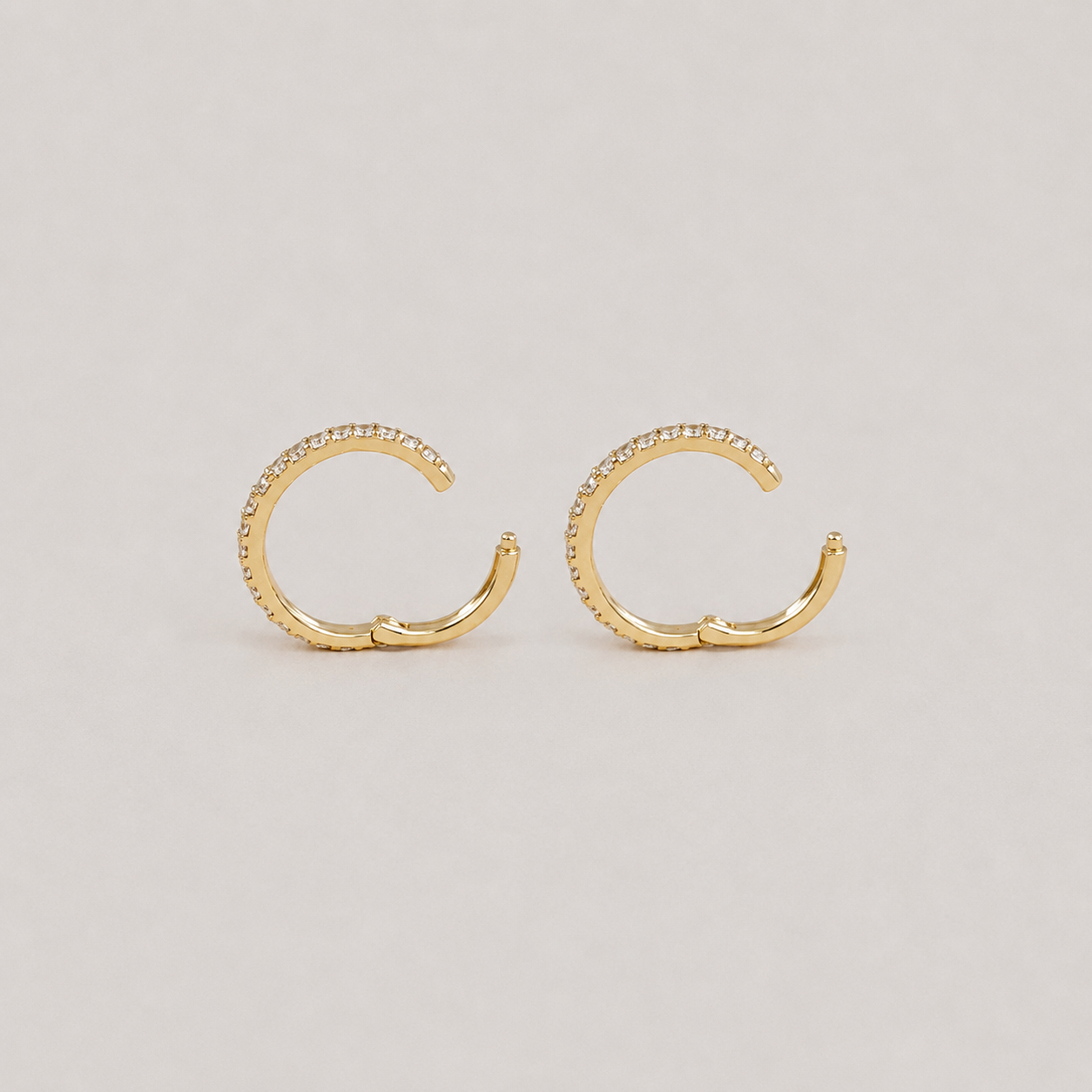 Round Cut Lab Grown Diamond Hoop Earrings 0.30 Ct. (VS-EF)