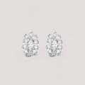 1 Ct. Lab Grown Diamond Multi Cut Cluster Earrings (VS-EF)