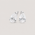 3 Ct. Lab Grown Diamond Pear Cut Dangle Earrings (VS-EF)