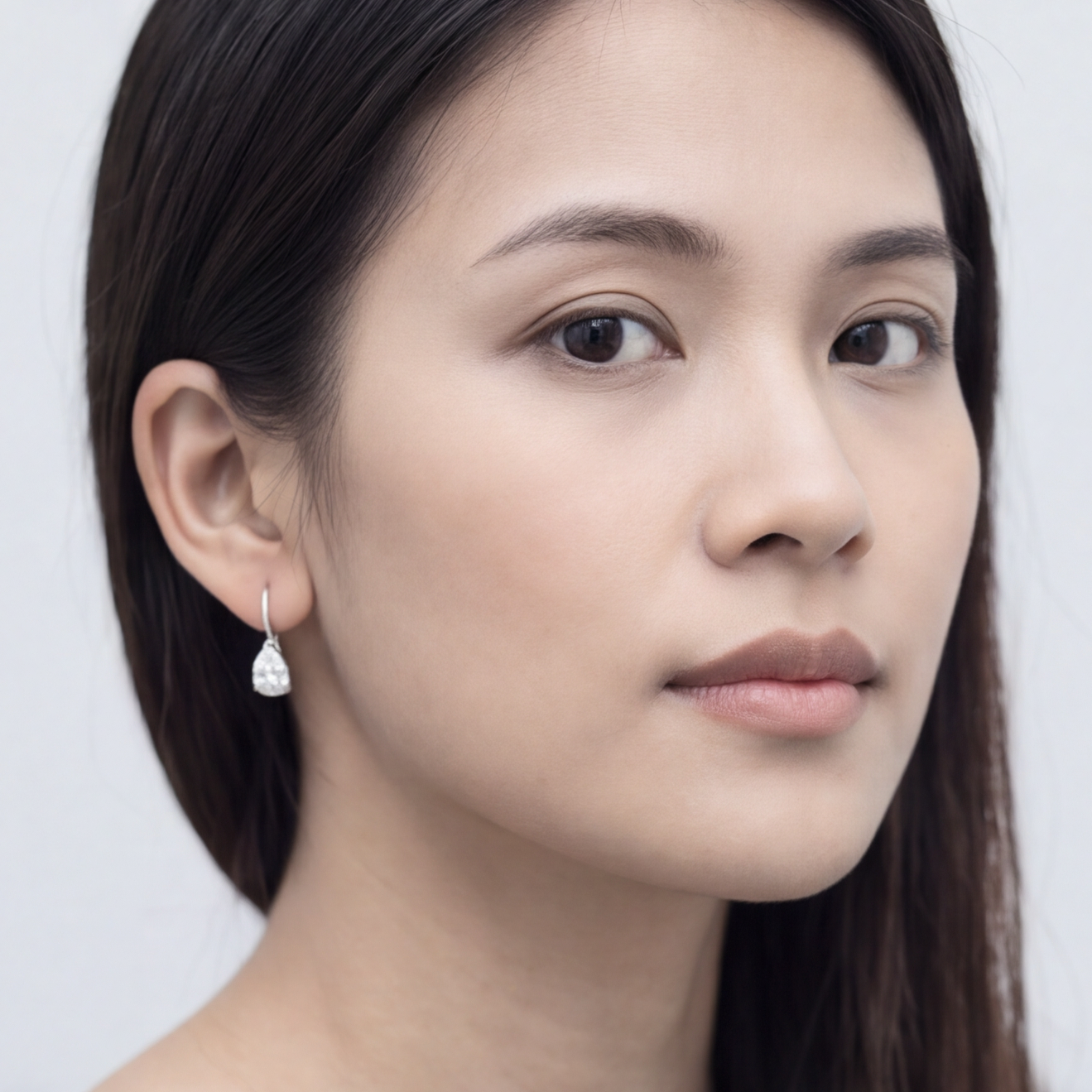 3 Ct. Lab Grown Diamond Pear Cut Dangle Earrings (VS-EF)