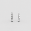 2 Ct. Lab-Grown Diamond Huggies Hoop Earrings Round-Cut (EF/VVS-VS)