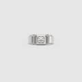 1 Ct. Lab Grown Diamond Round Solitaire Men Ring (VS-EF)
