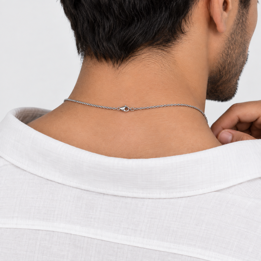 1 Ct. Emerald-Cut Natural Emerald Men’s Solitaire Pendant