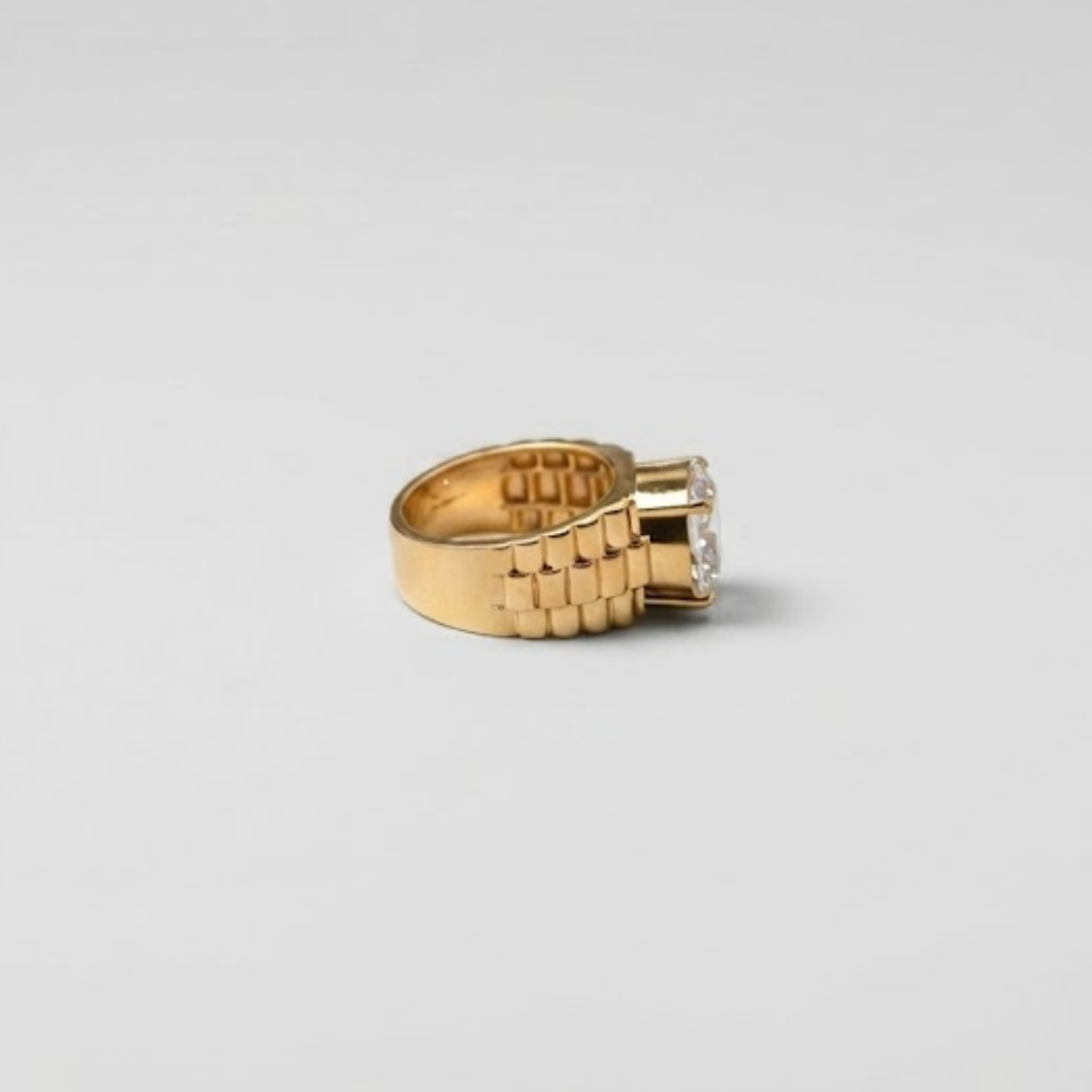 4 Ct. Men's Solitaire Ring in Lab Grown Diamonds (VS-EF)