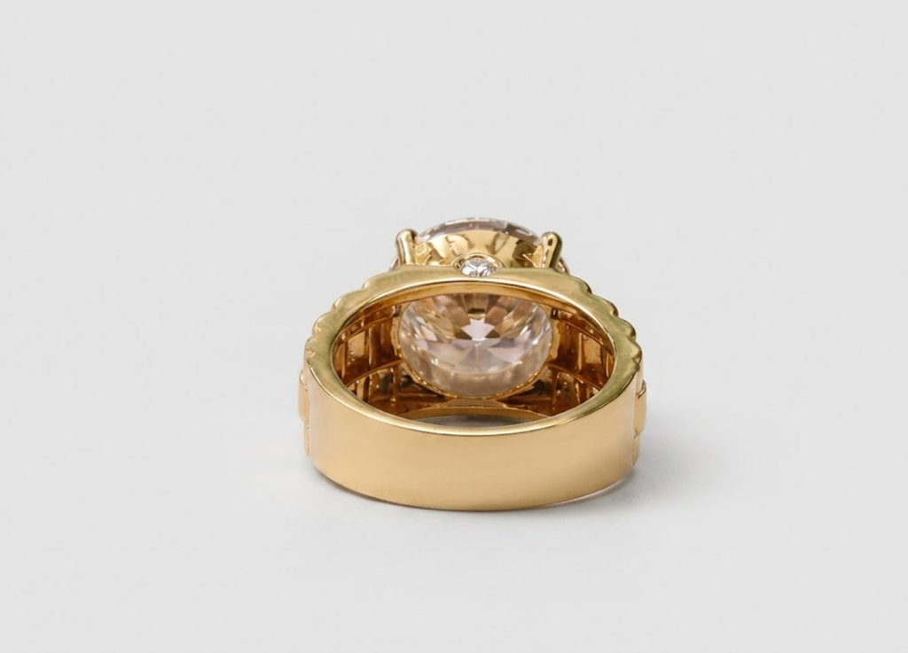 4 Ct. Men's Solitaire Ring in Lab Grown Diamonds (VS-EF)