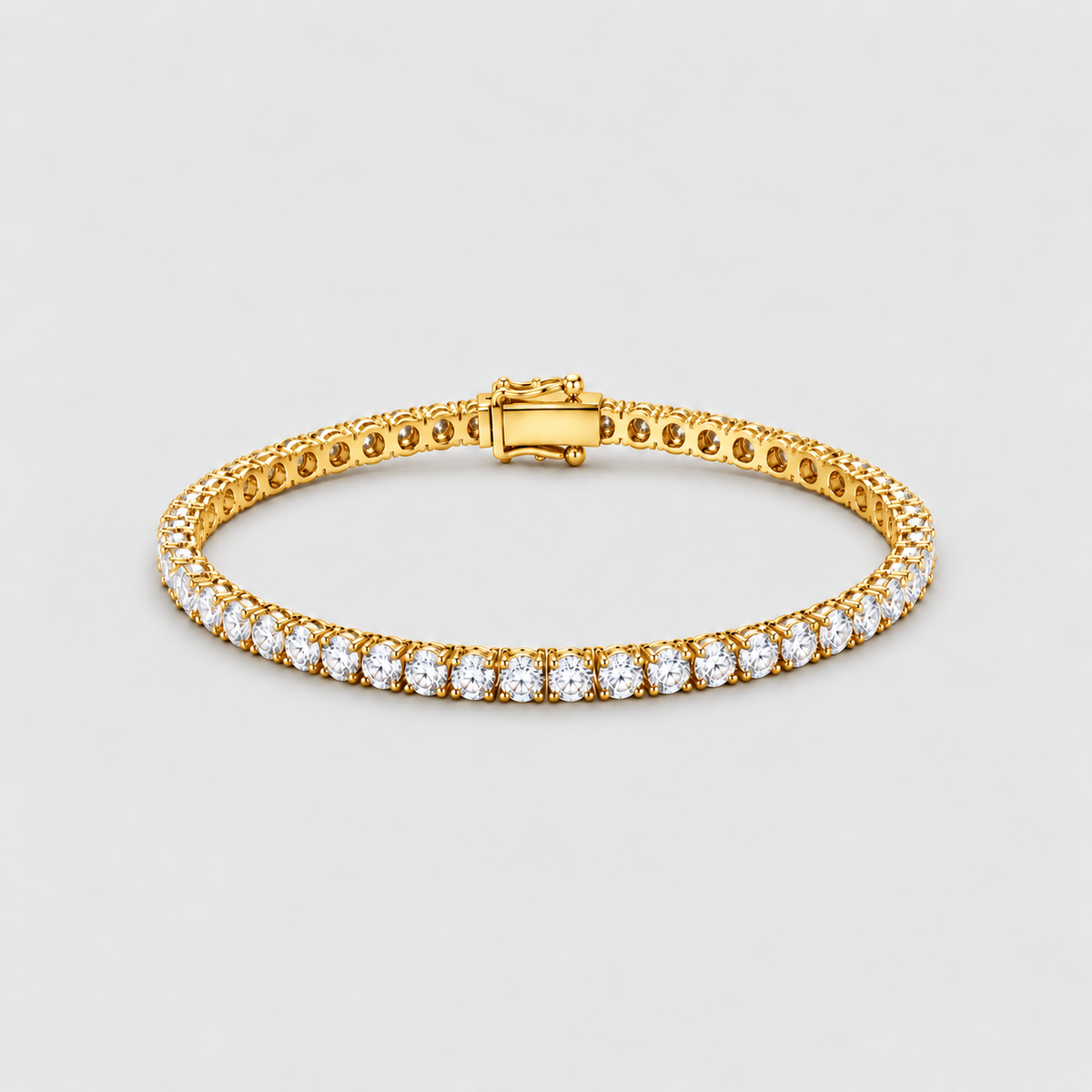 8.16 Ct. Lab Grown Diamond Round Cut Men Tennis Bracelet (EF/VVS-VS)
