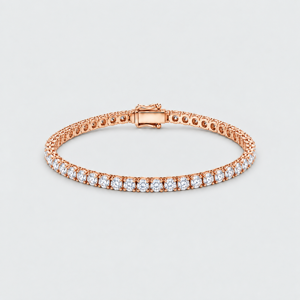16 Ct. Lab Grown Diamond Round Cut Men Tennis Bracelet (EF/VVS-VS)