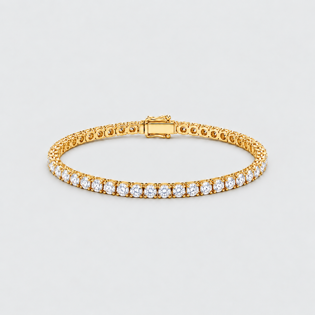 16 Ct. Lab Grown Diamond Round Cut Men Tennis Bracelet (EF/VVS-VS)