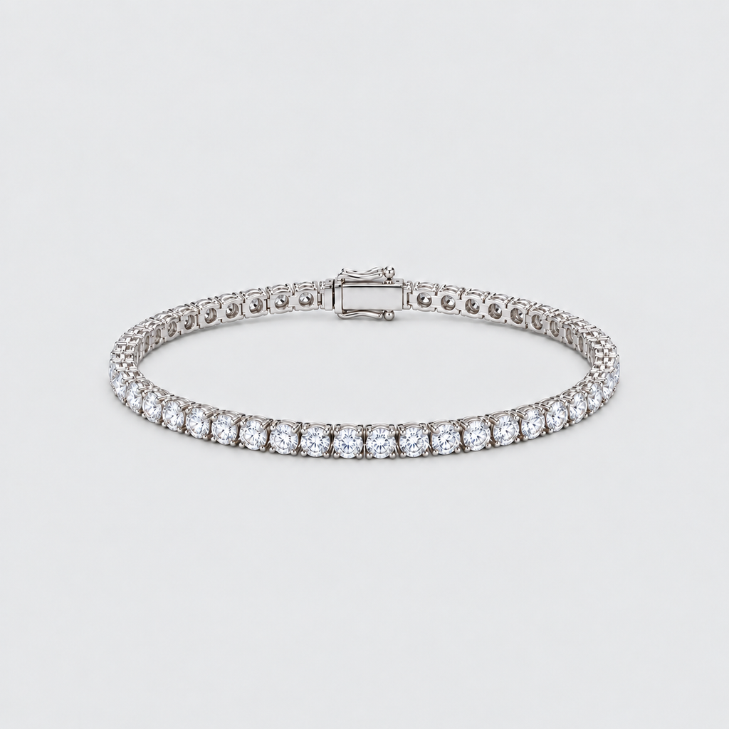3.70 Ct. Lab Grown Diamond Men Tennis Bracelet (EF/VVS-VS)
