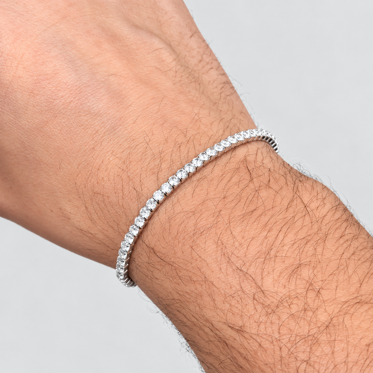 3.70 Ct. Lab Grown Diamond Men Tennis Bracelet (EF/VVS-VS)