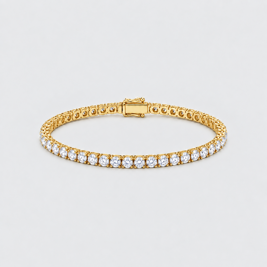 3.70 Ct. Lab Grown Diamond Men Tennis Bracelet (EF/VVS-VS)