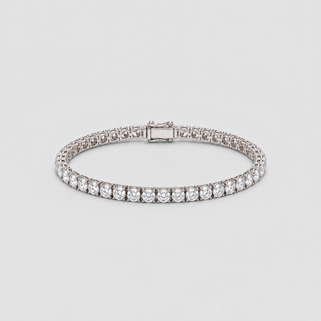 10 Ct. Lab Grown Diamond Men Tennis Bracelet (EF/VVS-VS)
