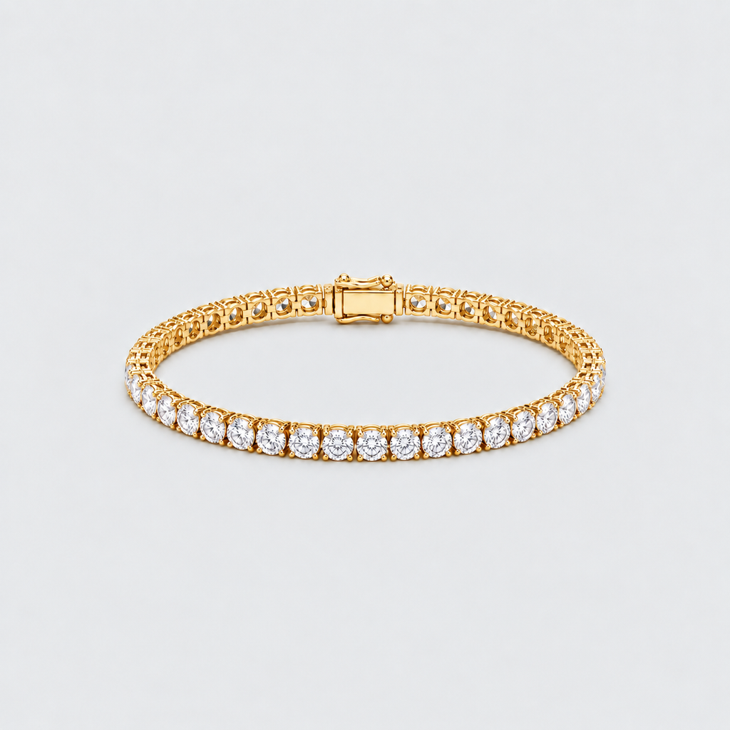 10 Ct. Lab Grown Diamond Men Tennis Bracelet (EF/VVS-VS)