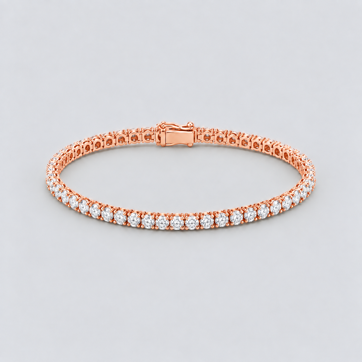 7.28 Ct. Lab Grown Diamond Round Cut Men Tennis Bracelet (EF/VVS-VS)
