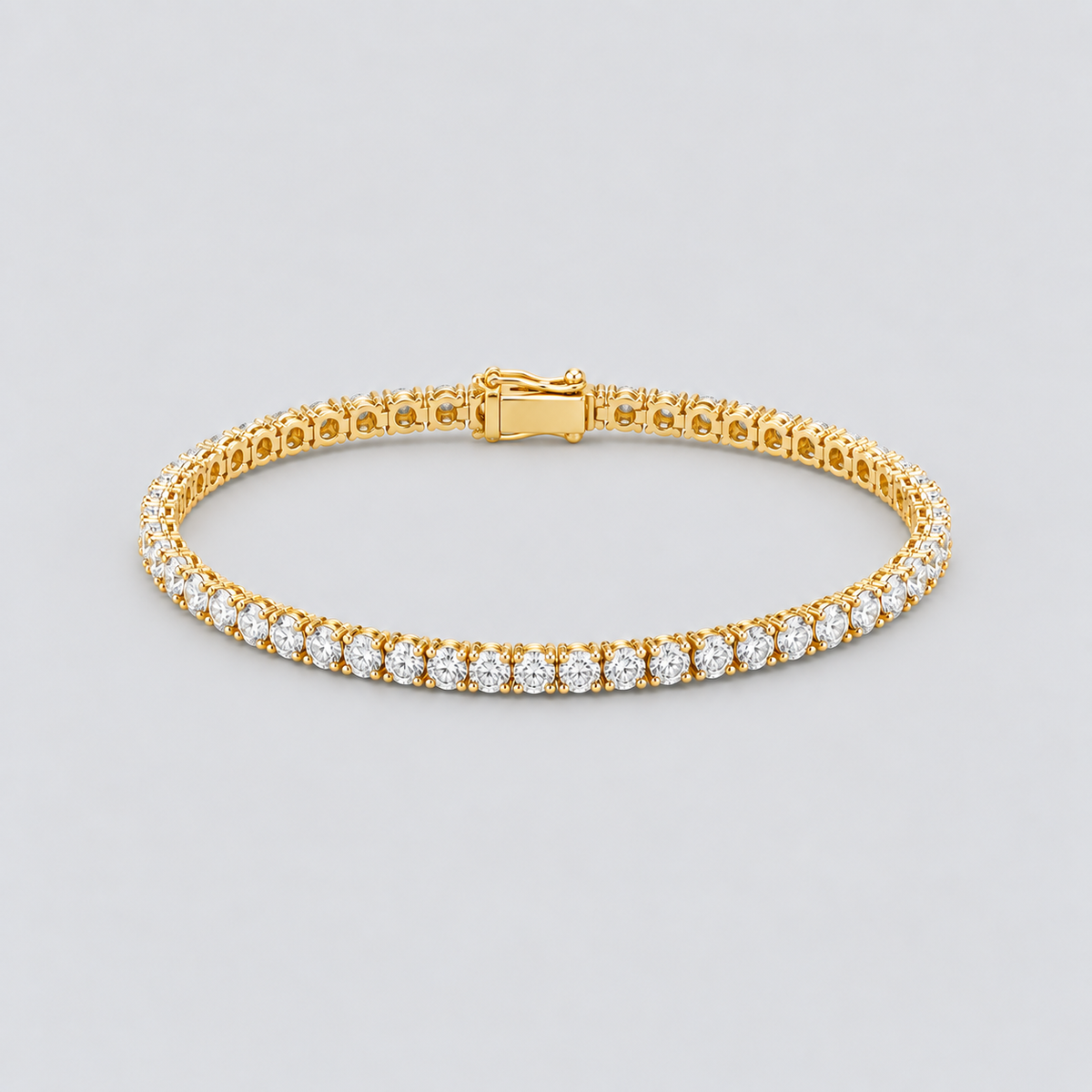 7.28 Ct. Lab Grown Diamond Round Cut Men Tennis Bracelet (EF/VVS-VS)