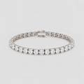 15 Ct. Lab Grown Diamond Men Tennis Bracelet Round Cut (EF/VVS-VS)