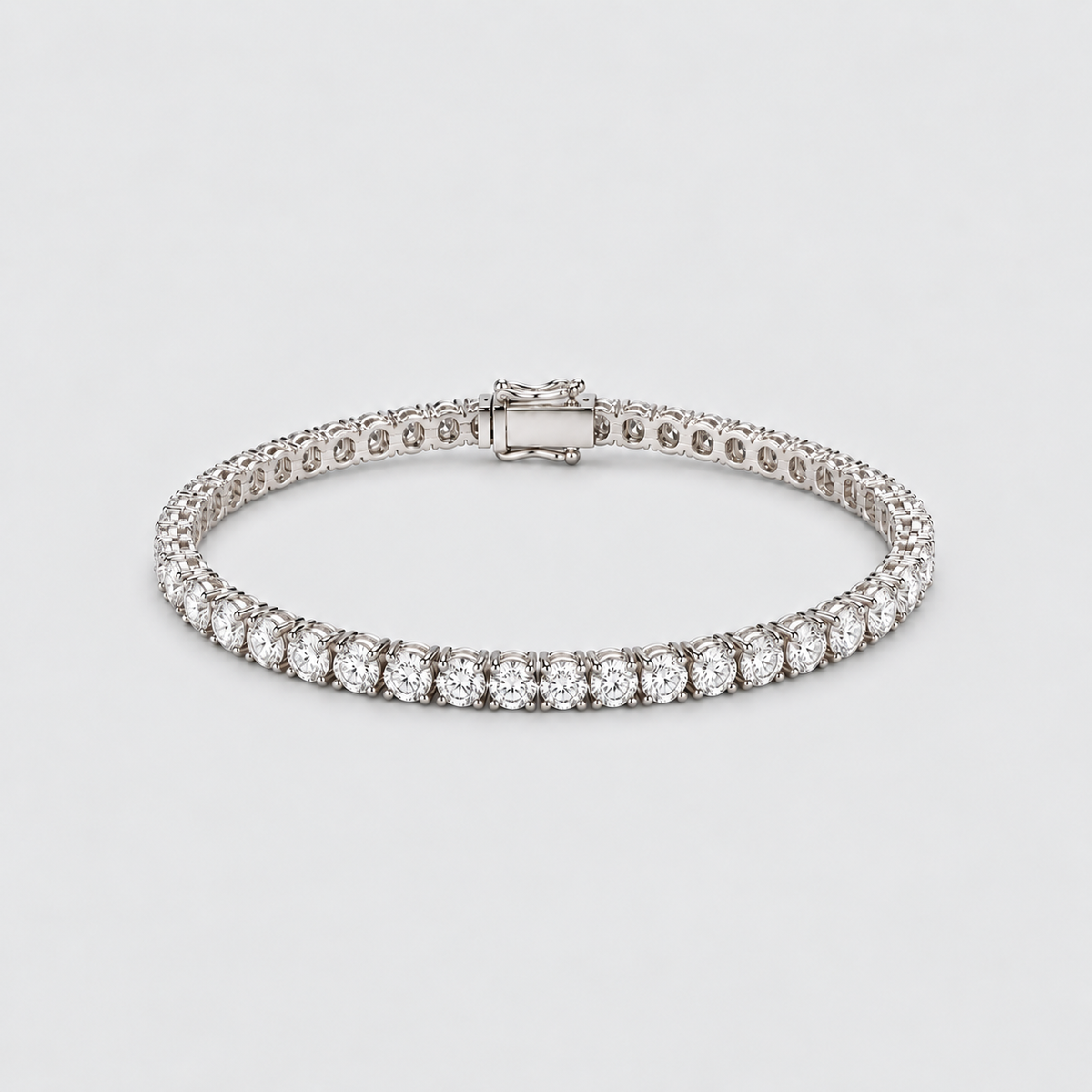 6 Ct. Lab Grown Diamond Round Cut Men Tennis Bracelet (EF/VVS-VS)