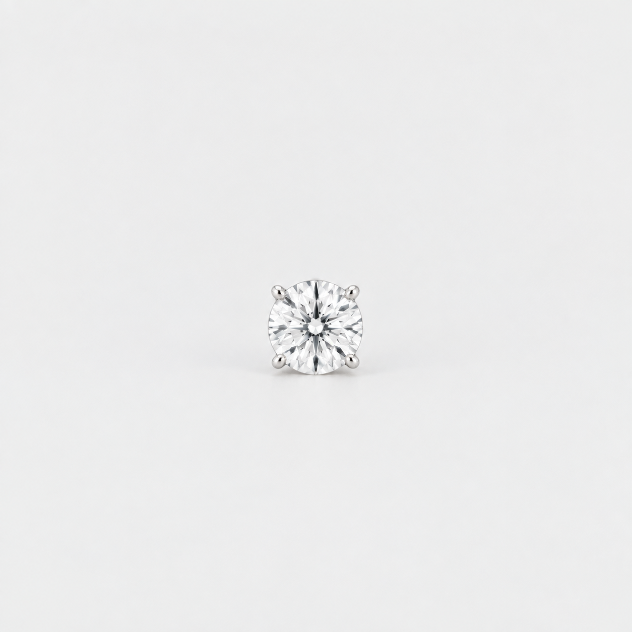 1 Ct. Lab-Grown Diamond Men's Stud Round Cut (VS-EF)