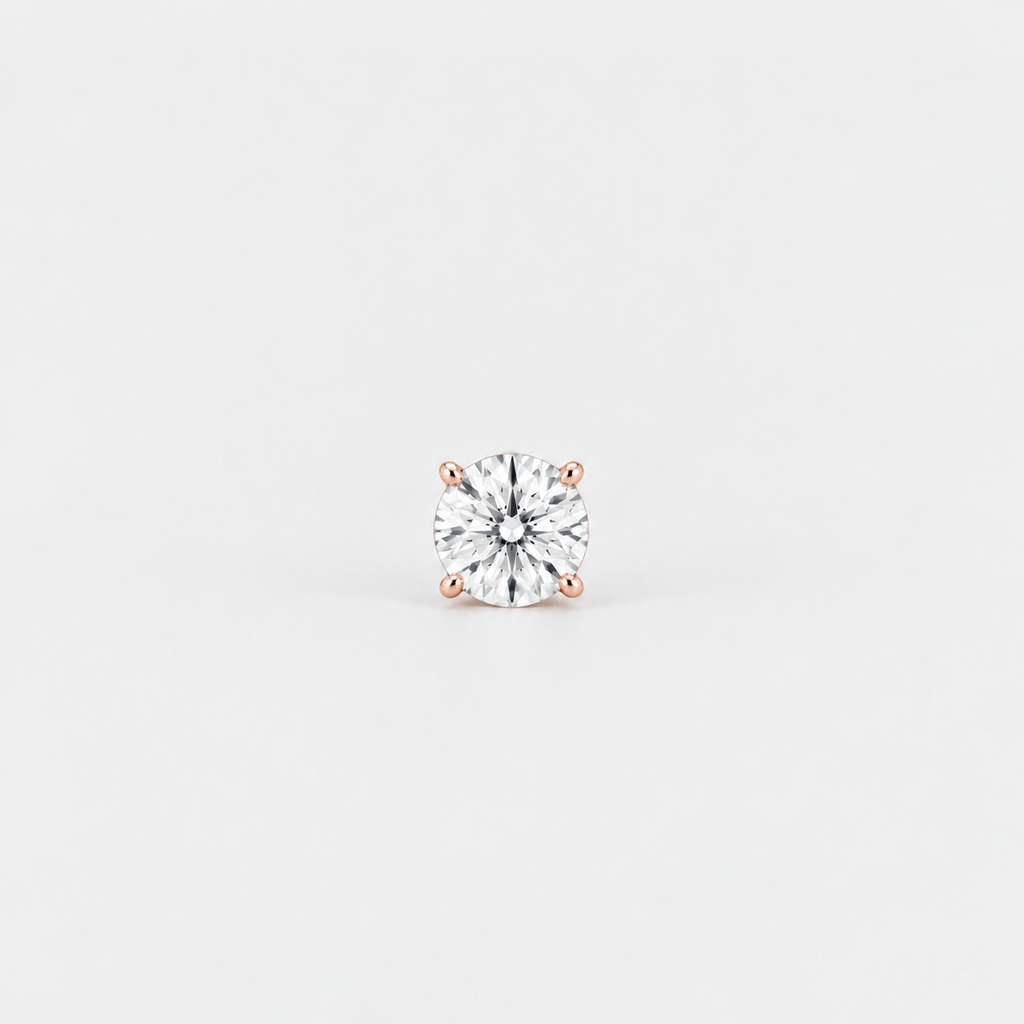1 Ct. Lab-Grown Diamond Men's Stud Round Cut (VS-EF)