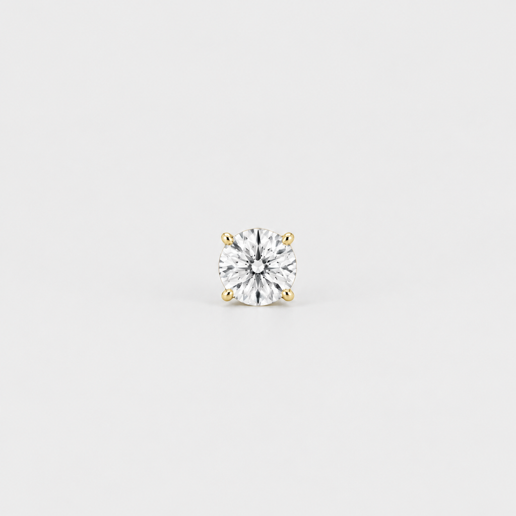1 Ct. Lab-Grown Diamond Men's Stud Round Cut (VS-EF)