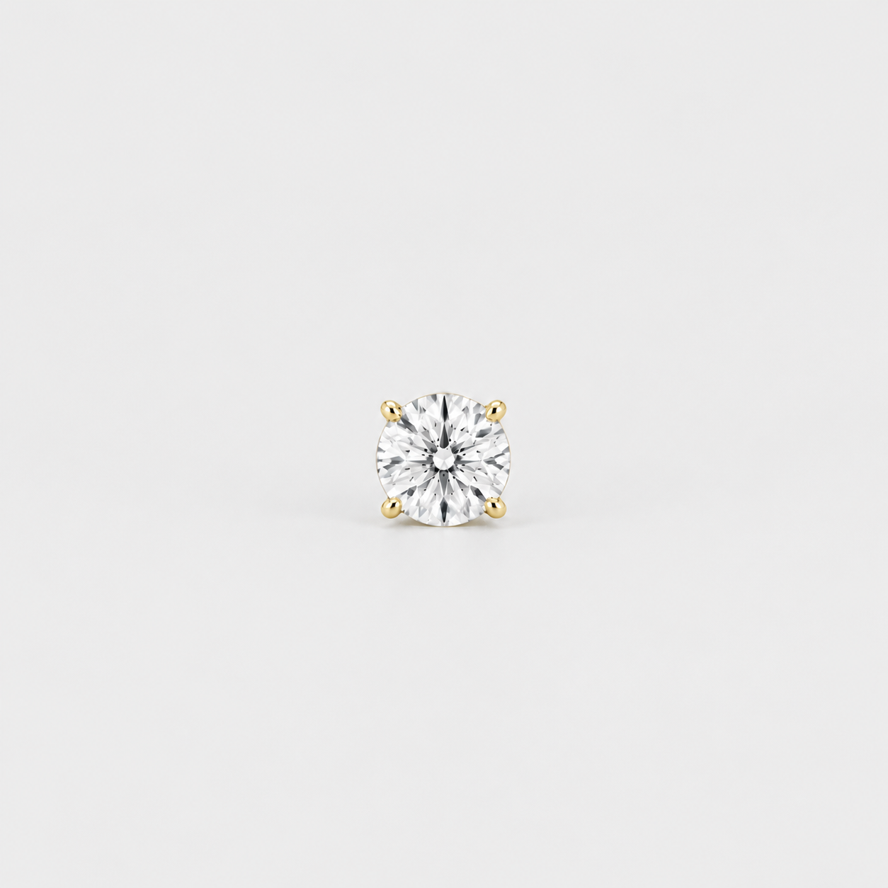 1 Ct. Lab-Grown Diamond Men's Stud Round Cut (VS-EF)