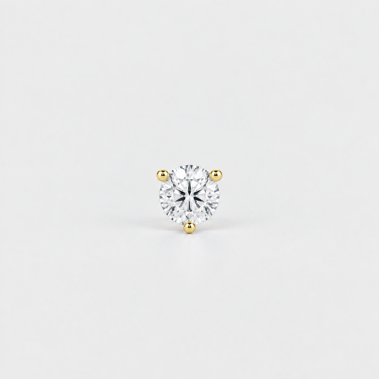 3 Ct. Lab-Grown Diamond Men Stud Three Prongs (VS-EF)
