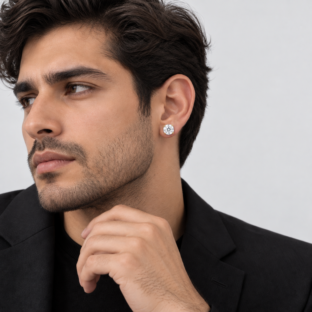 3 Ct. Lab Grown Diamond Stud Earrings Round-Cut (VS-EF)