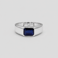 1.5 Ct. Men's Blue Sapphire Ring