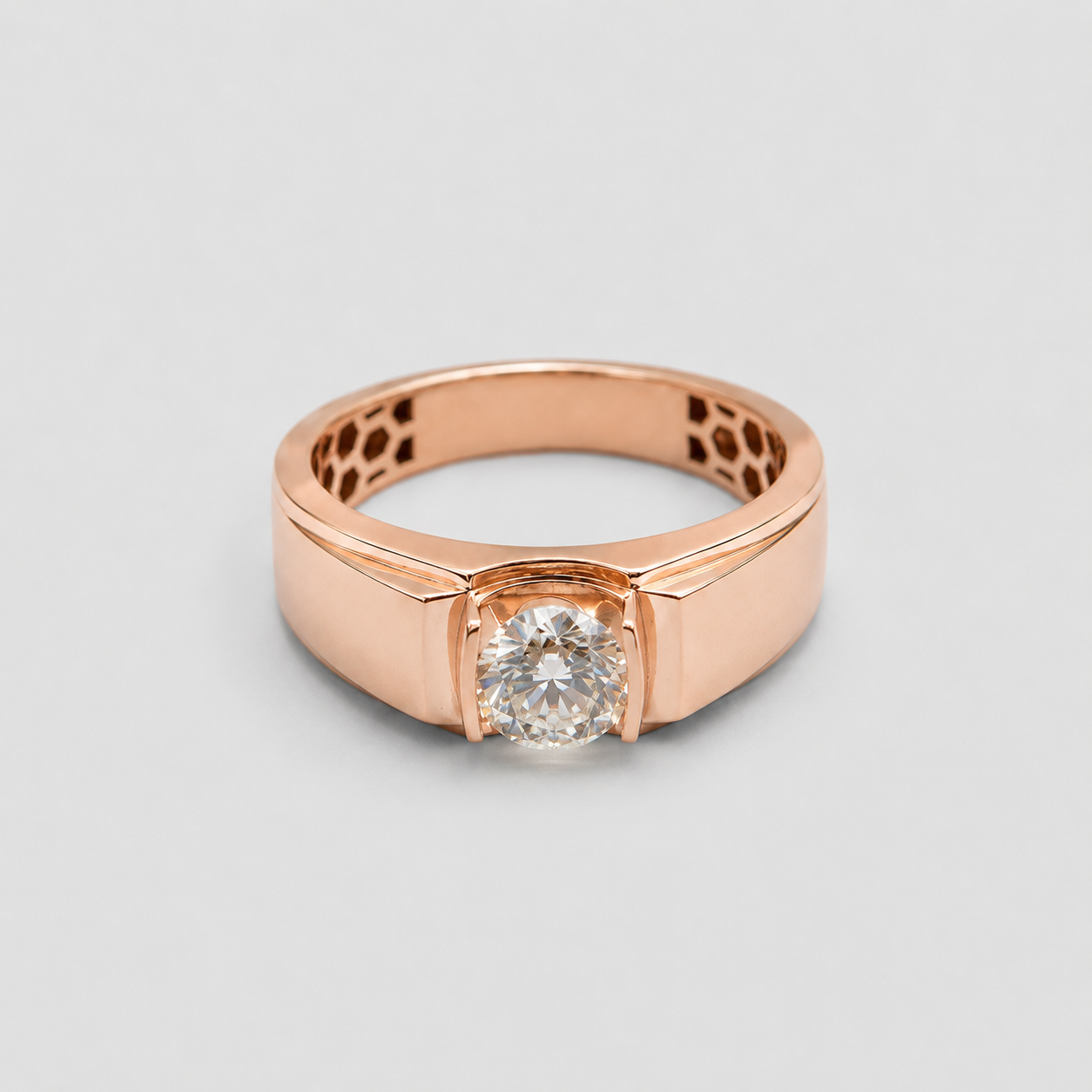 1.5 Ct. Lab-Grown Diamond Men's Solitaire Ring (EF-VS)