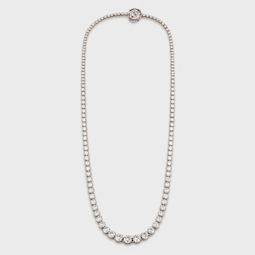 22 Ct. Lab-Grown Diamond Tennis Necklace (VS-EF) (18")