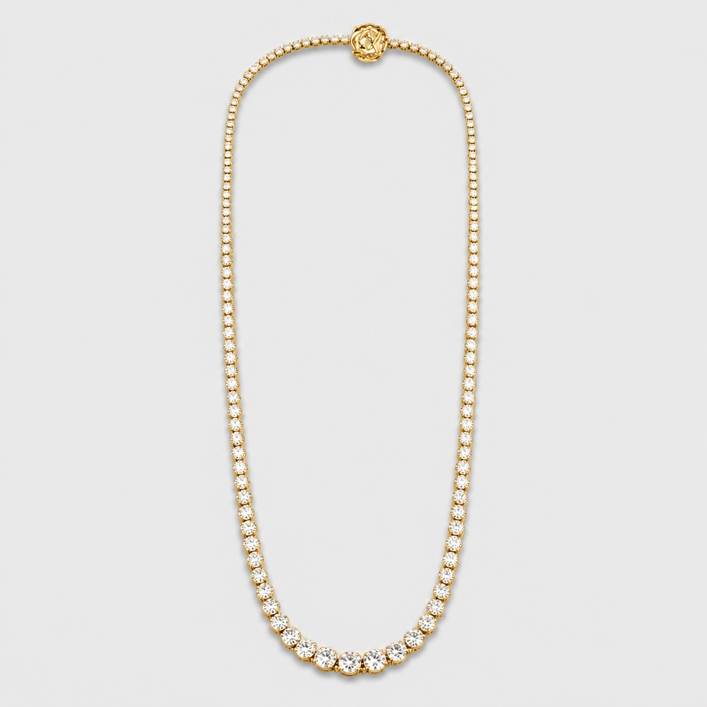 22 Ct. Lab-Grown Diamond Tennis Necklace (VS-EF) (18")